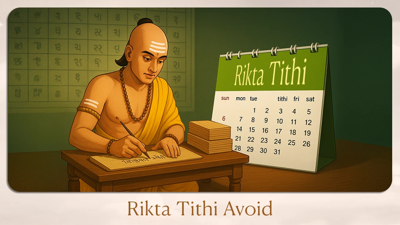 Rikta Tithi Avoid